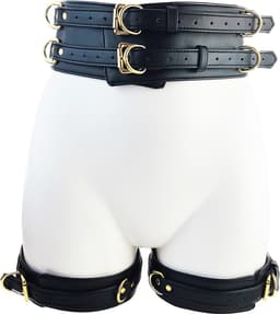BNDGx® - Stevige Sex Harnas tuig pak- Bondage set BDSM Erotische Fetish Body Nep Leer - Verstelbaar - — thumbnail 4