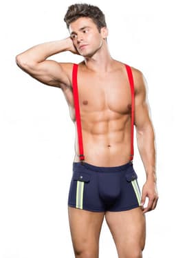 Envy - Fireman Bottom With Suspenders 2 Pc M/L — thumbnail 1