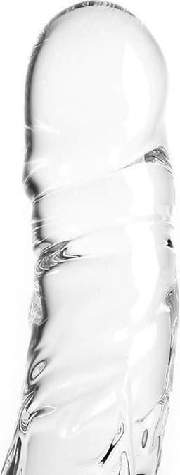 Glazen Dildo rond - transparant — thumbnail 2