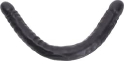 Kiotos Cox - Dubbele Dildo 45 x 4,5/4,8 cm - Zwart — thumbnail 1