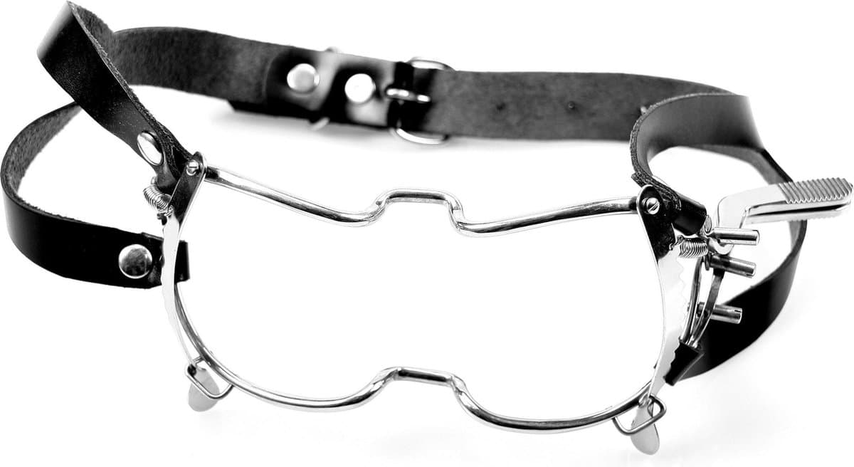 Roestvrijstalen mondklem met strap — afbeelding 1