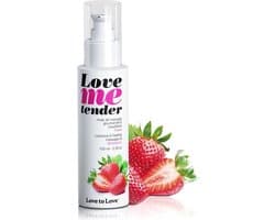 Love to Love - Love me Tender - Verwarmende Massageolie - Strawberry - 100 ml