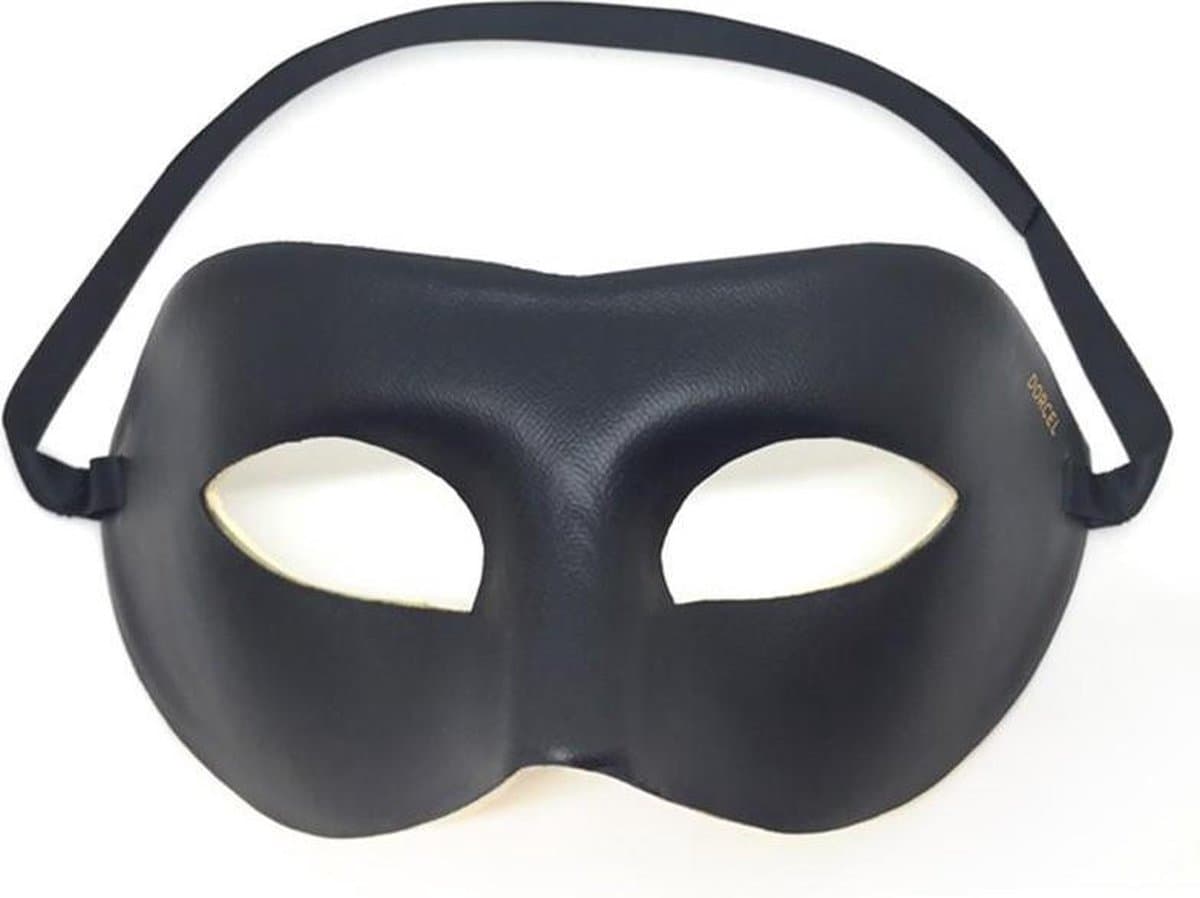 Dorcel - Eyes Wide Shut - Masker - Verstelbaar - Kunstleer - Zwart — afbeelding 1