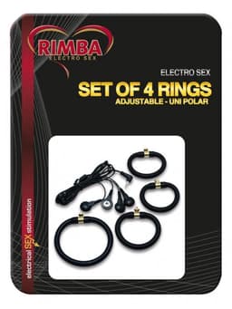 Rimba Electro Sex Siliconen Cockringen Set - 4 stuks — thumbnail 2