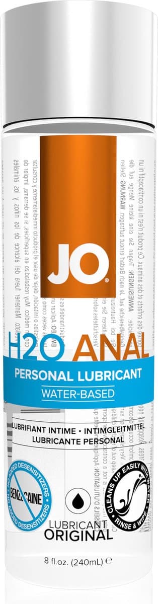 System JO - H2O Anaal Glijmiddel - 240 ml — afbeelding 1