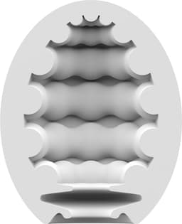 Satisfyer Masturbator Egg, verschillende structuren, hydro-actief TPE, geen glijmiddel nodig, voor eenmalig gebruik — thumbnail 2