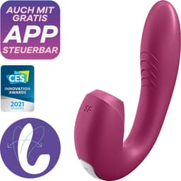 Satisfyer, drukgolfvibrator, konijn, 'Sunray', 15 cm, met app, waterdicht, oplaadbaar, huidvriendelijke siliconen — thumbnail 19