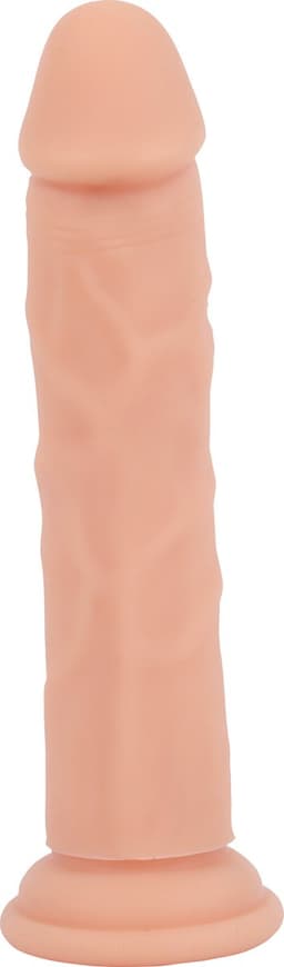 Banoch | Dildo 23 cm | Rechte Beige Siliconen Dildo met Zuignap | Extra Large | Ø 4 cm | Realistisch & Flexibel — thumbnail 1