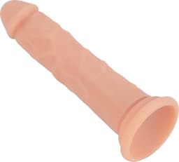 Banoch Dildo 20 cm – Rechte Beige Siliconen Dildo met Zuignap – Extra Large – Ø 3.5 cm – Realistisch & Flexibel — thumbnail 5