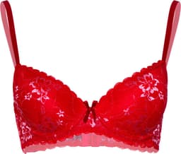 Daring Intimates - Demi Bra Floral Lace - Womens lingerie Bra Rood 75D — thumbnail 5