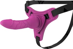 TipsToys® Strap On Voorbind Dildo – Verstelbaar Harnas met Dildo – Strap On Seksspeeltje voor Vrouwen & Koppels – Roze — thumbnail 2
