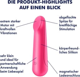 Satisfyer, minivibrator, 'Ultra Power Bullet 3', 9 cm, waterdicht, oplaadbaar, medische siliconen — thumbnail 3