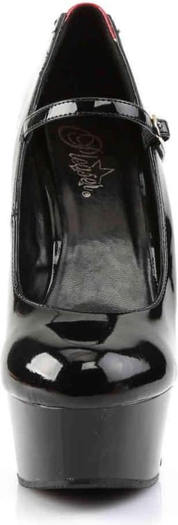 Pleaser - DELIGHT687FH Pumps - US 6 - 36 Shoes - Zwart/Rood — thumbnail 2