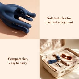 Penis Vibrator voor Mannen - Vibrerende Masturbator met 10 Vibratiestanden - 360° Stimulator met 8 Flexibele Tentakels - Zachte Siliconen - Oplaadbaar - IPX5 Waterbestendig - Compact & Discreet — thumbnail 3
