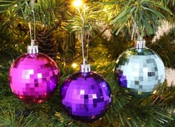 SET OF 5 6 CM DISCO BLUE PINK, PURPLE & ICE BLUE — thumbnail 3