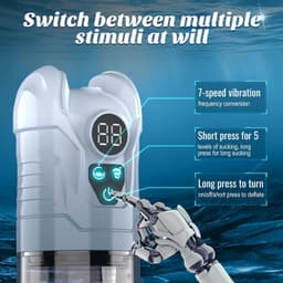 Seksspeeltjes voor mannen - Seksspeeltjes Masturbator Automatische Masturbatie Sextoyse Mannen Sexmasturbateur Vergroot, Masturbators Volwassen speelgoed — thumbnail 3