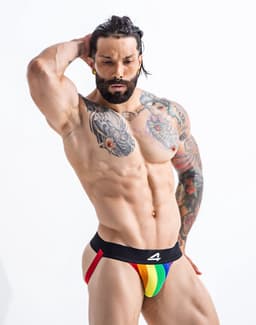 Cut4Men - Sexy Jockstrap - Pride - Rainbow M — thumbnail 2
