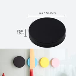 Magnetische messenring met multifunctioneel gebruik als messenhouder, messenrek, messenstrip, keukengereihouder, gereedschapshouder, kunstvoorraadorganisator (BLACK) — thumbnail 4