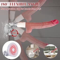 Realistische Vibrators Seksspeeltjes voor Vrouwen - Handsfree G-spot Vibrator met Stotende, Slingerende en Vibrerende Modi, Automatische Seksmachines Anale Dildo's Seksspeeltjes voor Koppels — thumbnail 3