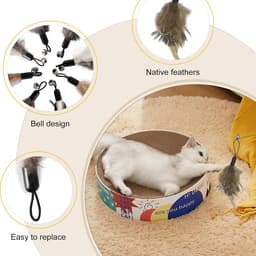 8 stuks vervanging van kattenspeelgoed, veilig en, perfect cadeau voor kattenliefhebbers — thumbnail 3