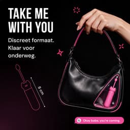 Just Pink Purrrfect Match - Mini Bullet Vibrator met 3 Opzetstukken & Terugtrekkoord - Ook Inwendig - Kleine Clitoris Vibrator voor Vrouwen & Beginners - Sex Toys voor Vrouwen — thumbnail 5