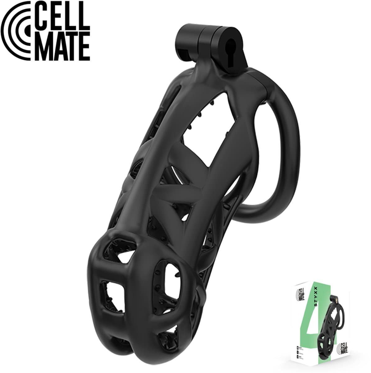 Cellmate - Styxx Chastity Cage - Discreet design - Maat 4 — afbeelding 1