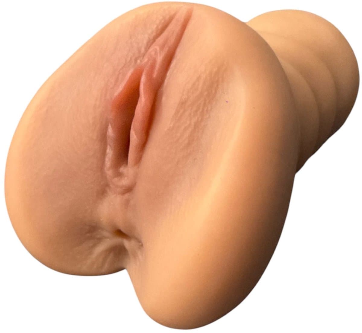 Azota Masturbator - Pocket Pussy - Nep Vagina - 16 CM - Anus En Vagina - 2 in 1 - Sex Toy Voor Mannen — afbeelding 1