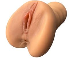 Azota Masturbator - Pocket Pussy - Nep Vagina - 16 CM - Anus En Vagina - 2 in 1 - Sex Toy Voor Mannen