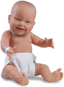 Babypop 45 cm meisje Mila lachend - The Doll Factory - vanaf 3 jaar — thumbnail 2