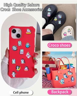 25 stuks decoratieve pinnen, eenhoorn-serie, schoenbedels, accessoires en versieringen voor schoenen, schoenbedels voor clogs schoensieraden voor meisjes, vrouwen, jongens en — thumbnail 4