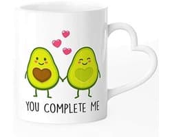 Liefdesmok met hartje en avocado motief - Perfect cadeau voor Valentijn en andere gelegenheden