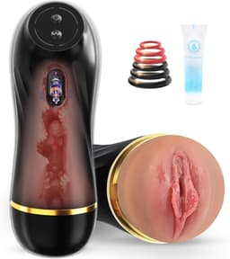 QUOVO® Sex Toys Voor Mannen Zelf Aftrekken - Mastrubator voor Man Elektrisch - Pocket Pussy - Mastrubators - Sex Toys Voor Mannen Prostaat – Inclusief Cock Ring – Discreet verpakt — thumbnail 1