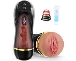 QUOVO® Sex Toys Voor Mannen Zelf Aftrekken - Mastrubator voor Man Elektrisch - Pocket Pussy - Mastrubators - Sex Toys Voor Mannen Prostaat – Inclusief Cock Ring – Discreet verpakt
