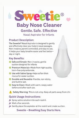 Sweetie Baby Neus Cleaner Nasale Aspirator - ShopVlot — thumbnail 5