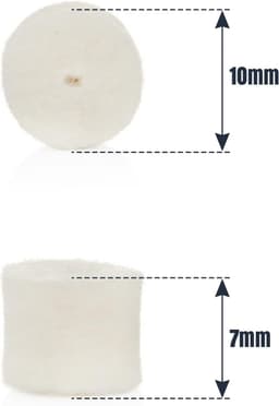 GUGULUZA 100pcs felt plugs felt cleaner for caliber .22 .30 9mm 12GA rifle gun smooth barrel cleaner - ShopVlot — thumbnail 4