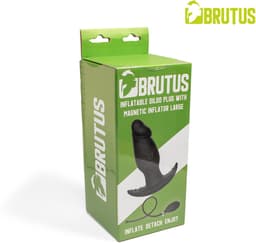 Brutus - Inflatable Dildo Plug - Magnetische inflator - Groot formaat — thumbnail 3