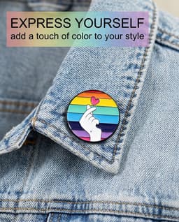 Emaille Pins Gay Pride Rainbow Cartoon, duurzame accessoires voor kleding, rugzakken en hoeden, symbool van ondersteuning van diversiteit. — thumbnail 2