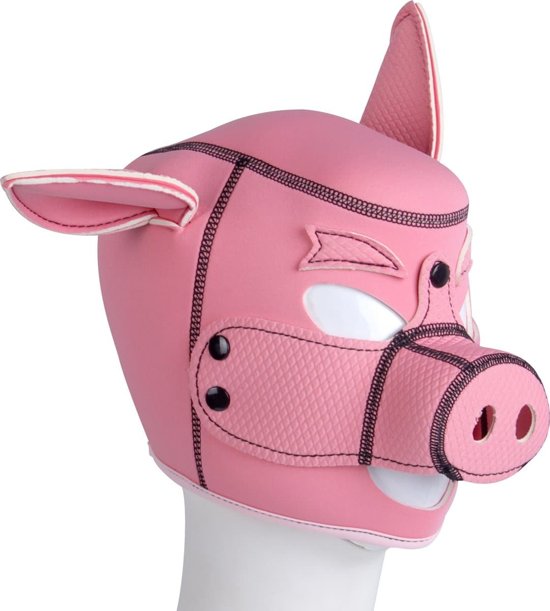 Banoch | Masker "Le Pig" | neopreen roze varkensmasker | varken BDSM — afbeelding 1
