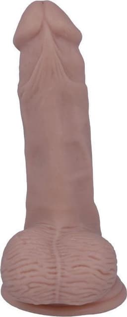 Mr. Intense - dildo - dildo vibrator - dildo vrouwen - dildo mannen - dildo anaal - dildo xxl  - beige - flexibel - 16,5cm Ø 3,5cm / sex / erotiek toys — thumbnail 9
