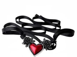 Alchemy Gothic Blood Heart Choker standaard Staal - — thumbnail 6