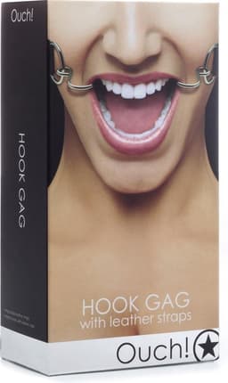 Ouch! – ‘Hook Gag’ Mond Knevel met Haak voor Stille Liefde - Zwart — thumbnail 2