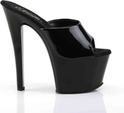 Pleaser - SKY-301 Muiltjes - Paaldans schoenen - 39 Shoes - Zwart — thumbnail 5