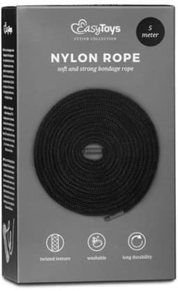EasyToys - Bondagetouw - Bondagesets - Bondage - BDSM - Sex Toys voor Vrouwen en Mannen - 5m - Zwart — thumbnail 6