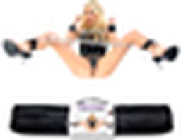 Pipedream Fetish Fantasy Boeien Spread 'em Bar and Cuff Set zwart,zilver — thumbnail 5