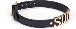 Liebe Seele - Demon's Kiss - Curved Collar Met Leash - Luxe En exclusief ontwerp - Zwart/Goud — thumbnail 9