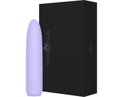 MontAmour Lexy – Premium Silicone Mini Bullet Vibrator – Oplaadbaar – 10 Standen– Waterdicht - Veilig - Hygiene - Hygienisch - Bulletvibrator voor Vrouwen - Vibrator - Lila - Paars - Massage