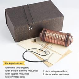 Mini Cryptex voor Valentijnsdag en Verjaardagscadeau - Creatief Romantisch Geschenk in Rood en Brons — thumbnail 3