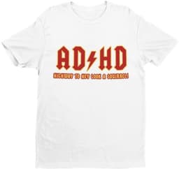 Grappig ADHD T-shirt Korte Mouwen voor Heren — thumbnail 4