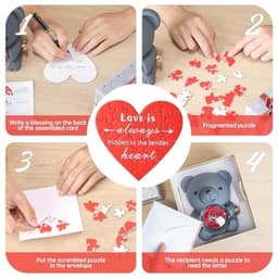 Romantische beer met geconserveerde roos en elegante geschenkdoos - Perfect cadeau voor Valentijnsdag, Moederdag en bruiloften — thumbnail 5