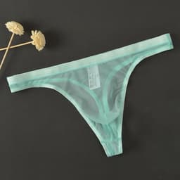 Comfortabele IJzige Zijden Heren String Ondergoed T-Back G-String — thumbnail 4